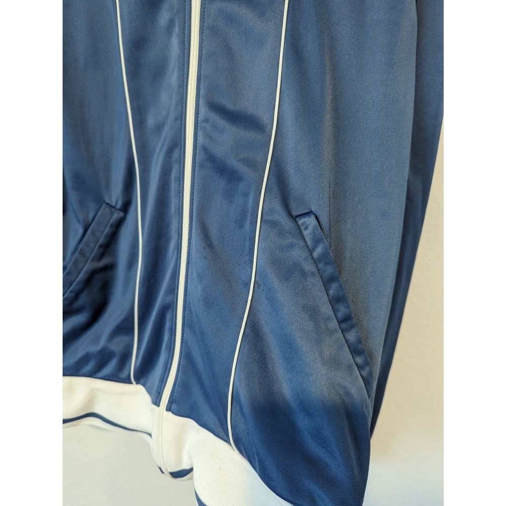 Nike Vintage 1980's Track Jacket Blue and White Activewear - Picture 10 of 10